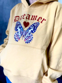 Buzo hoodie Dreamer mariposa - comprar online