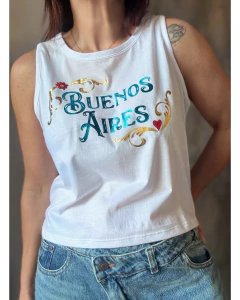 Musculosa Buenos Aires filete porteño