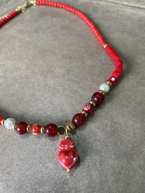 Collar Sagradito red art 434