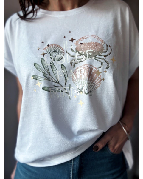 Remera manga china Il dolce far niente cangrejo