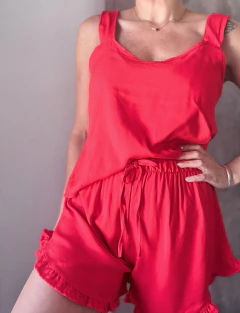 Musculosa o short volados en internet