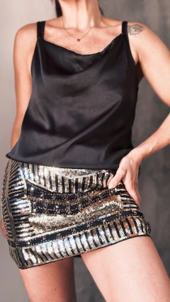 Falda lentejuelas importada