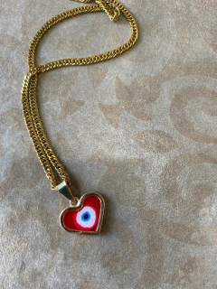 Cadena dijesito corazon con resina art 156 na internet