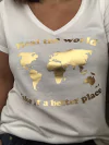 Remera Heal the world white