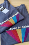 Remera Choose to shine grey