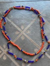 Collar doble azul y naranja art 429