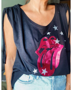 Imagen de Remera Stones summer frunce