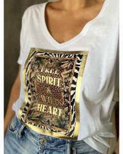 Remera free spirit wild heart