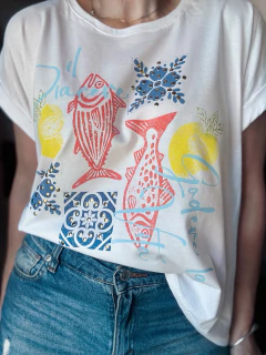 Remera Manga china Il piacere serigrafia - comprar online