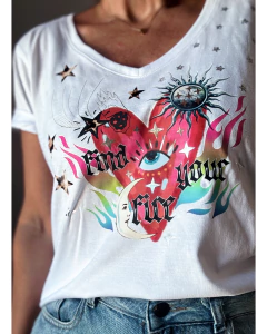 Remera find your fire DTF