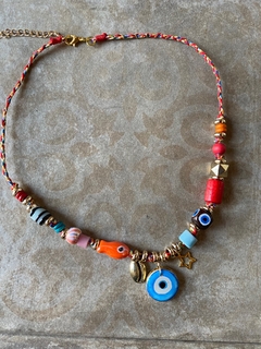 Collar cordon ojo blue art 370