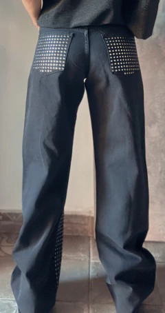 Wide leg Black Full tachas