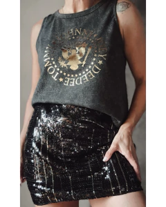 Falda lentejuelas importada en internet