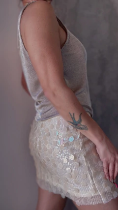 Musculosa glow - Natalia Dubinsky Customizacion de prendas y Objetos