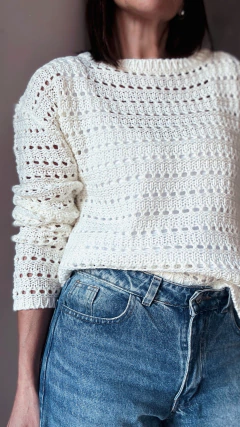 Sweater calado Tulum - Natalia Dubinsky Customizacion de prendas y Objetos