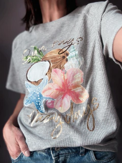 Remera waffle Sun rays and lazy days - comprar online