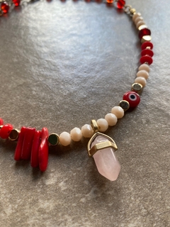 Collar mix coral y cuarzo art 360 en internet