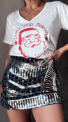 Falda lentejuelas importada - tienda online