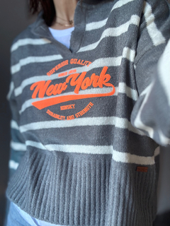 Sweater Chomba rayado New york