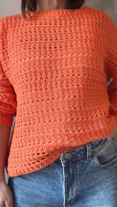 Sweater calado Tulum - Natalia Dubinsky Customizacion de prendas y Objetos