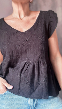 Blusa broderie gasa - tienda online