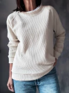 Buzo waffle raglan