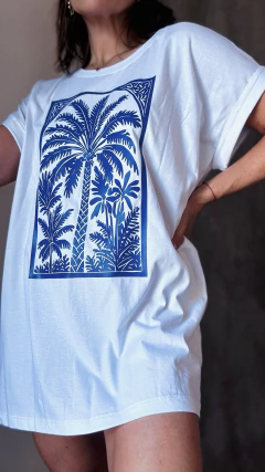 Remeron vestido palmera blue