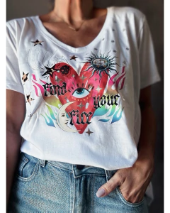 Remera find your fire DTF - comprar online
