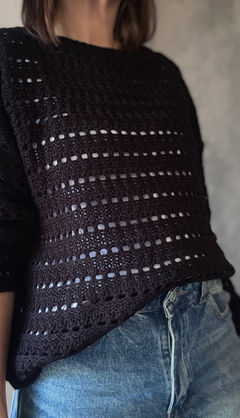 Sweater calado Tulum - Natalia Dubinsky Customizacion de prendas y Objetos