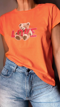 Remera línea DTF Bear love