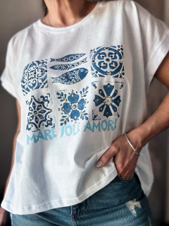 Remera manga china Mare Sole Amore - comprar online
