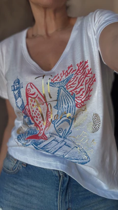 Remera Il Mare - Natalia Dubinsky Customizacion de prendas y Objetos