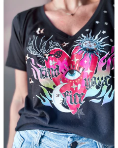 Remera find your fire DTF - Natalia Dubinsky Customizacion de prendas y Objetos