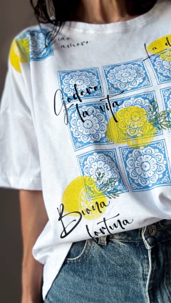 Remera limones y frases serigrafia na internet
