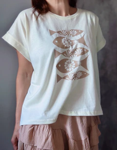Remera manga china fish