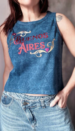 Musculosa Buenos Aires filete porteño - tienda online