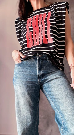 Remera Morley Rayada Diseños - comprar online