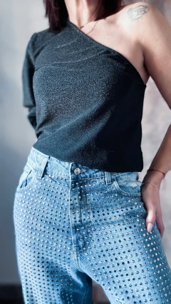 Wide leg trashed full tachas