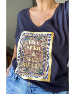 Remera free spirit wild heart en internet
