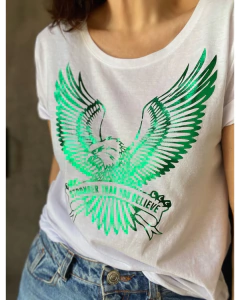 Remera Stronger foil green - comprar online