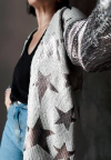 Cardigan camile con metalizado