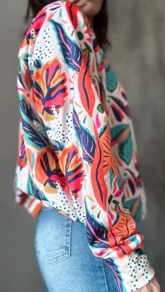 Buzo Tropical - Natalia Dubinsky Customizacion de prendas y Objetos