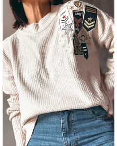 Sweater Nilo apliques - tienda online