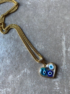 Cadena dijesito corazon con resina art 156 - loja online