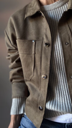 Camisaco corto Suede - Natalia Dubinsky Customizacion de prendas y Objetos