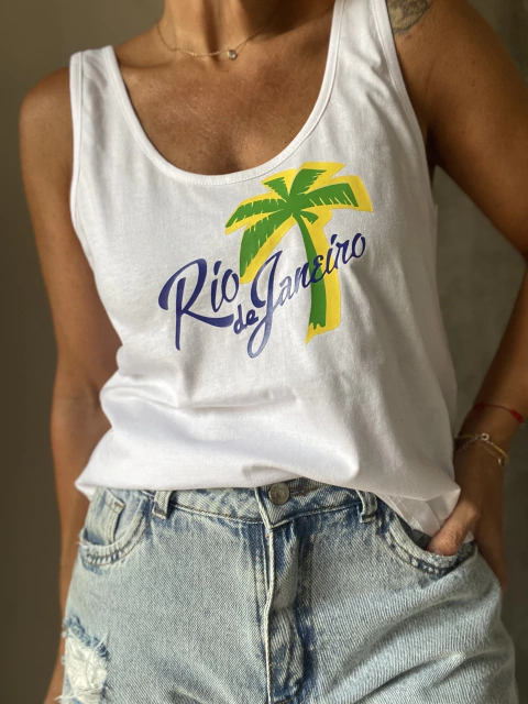 Musculosa linea Rainbow Rio - Natalia Dubinsky Customizacion de prendas y Objetos