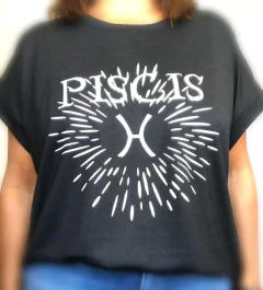 Remera Zodíaco Piscis Black