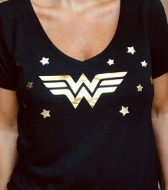 Remera Mujer Maravilla black
