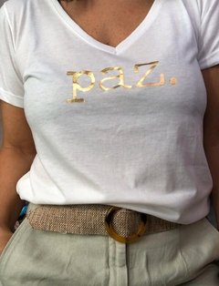Remera Paz dorado