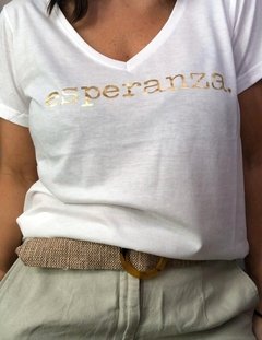 Remera Esperanza dorado